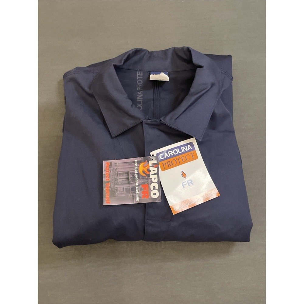 Lapco Men's FR Coveralls - 5XL Short - New with Tags - Blue 100% Cotton